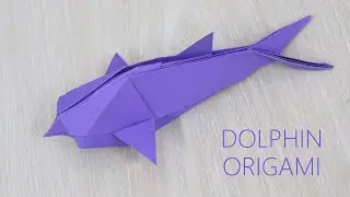 How to Make Origami Dolphin 3D - Easy Paper Dolphin Tutorial