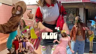 VLOG #2 | thrifting in bkln, Chinatown eats, wedding party, my hair routine, try-on haul + moreee!!!