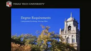 Degree Requirements