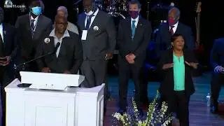 George Floyd's brother Philonise speaks at Minneapolis memorial service