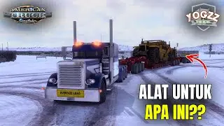 PETERBILT 389 MENARIK TRAILER ALAT BERAT 