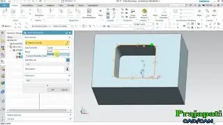CavityMill Semi Finish Program boundary area by Nx Software.