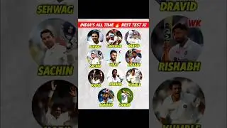 India's All Time Test XI 🥶