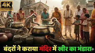 बंदरों ने मिलकर बनाई देसी चावल की खीर 😮🔥 | Jungle Cooking