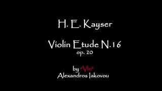 H. Kayser Violin Etude No.16