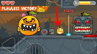 Baby C.Orange Ball kicks the BOSS in Red Ball 4 Volume 3 in Box Factory