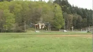 Y6Copter Test, Bad Oscillations and Crash