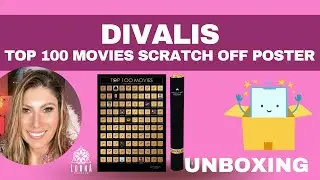 Top 100 Movies Scratch Off Poster - Films of all Time Bucket List - 24x16