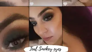 Makeup Revolution Reloaded Marvellous Mattes | Teal Smokey Eye Tutorial | Teal Eyeshadow Tutorial |