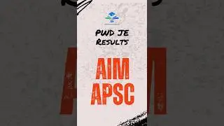 PWD JE 2025 results of AIM #aimapsc #aim  #mocktest #education #apsc