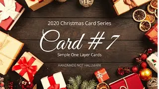 Christmas Card #7  - Simple One Layer Cards