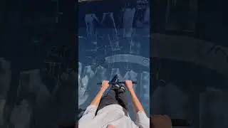One of the scariest flair combos for me 😅 #freestylescooter #freestyle #skatepark #scooter