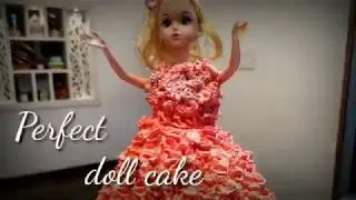 perfect doll cake || {simple recipes} || ✓cake recipie