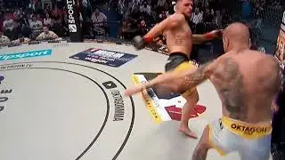 Jaime Cordero Oktagon 45 Knockout HighKick Gabriel T&ouml;r&ouml;k nach 22 Sekunden.