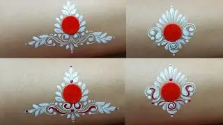 2 Beautiful simple bindi design | Bindi design for beginners | kolka design | Chandan Art | Sulipa⚘