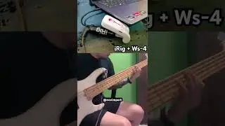 TESTE iRig + transmissor Ws-4 👌🏻