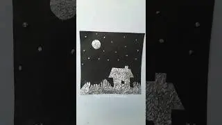 Silver Foil Paper Painting Diy Idea #shorts #shortsvideo #viralshort