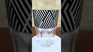 UV Printing This Cup: A Tactile Dance of Glossy Black and White🎹! #accolor #uv #printing #Cup #3d