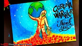 Corona warriors poster easy | Corona warriors drawing | Easy drawing for corona poster