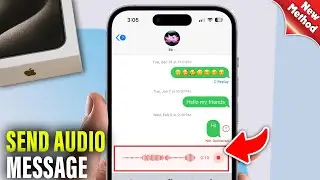 How to send audio message on iPhone