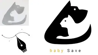 Baby save art drawing in pixellab || bezier tools tutorial. #art 