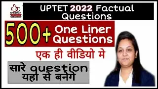 TOP 500+ CDP Question answer One liner for UPTET / Must watch / yaha se banenge Sare questions