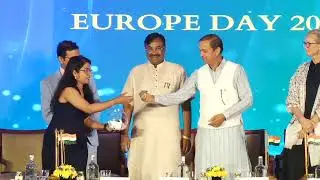 Lucky Winners of Raffle Draw at Europe Day