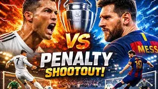Ronaldo vs Messi Penalty Shootout 🔥 | Champions Trophy Final | Football History!