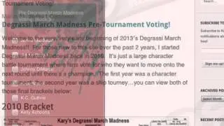 Degrassi All Access 3/11/13: Demetrius Joyette Hangout, Degrassi March Madness Preliminary Voting