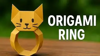 DIY Origami Cat Ring | Fun & Easy Paper Craft Tutorial