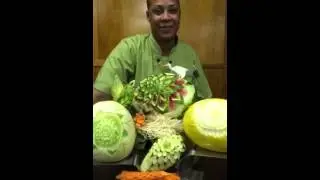 Detroit's Own Kris the Fruit Carver on the Cooks and Books Show With Host Adra Young