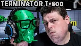 3D Printing Translucent Green Terminator T-800 Skull - @Barnacules
