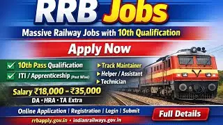 RRB GROUP D 2026 Application Process 📲 Video | వీడియో చూసీ అప్లై చేస్కోండి | Last Date March 2 2026