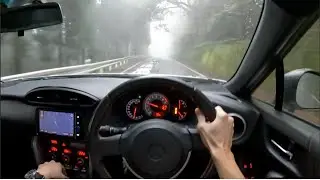 Driving this eerily foggy mountain road. | POV GT86