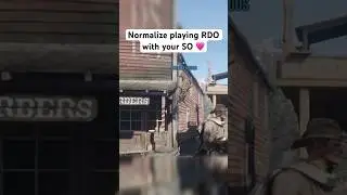 Normalize playing RDO with your SO 🩷 #rdr2 #reddeadonline #gaming #shorts #funny