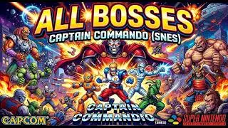 Fight all bosses in captain commando game (SNES)