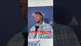 #Titans WR Calvin Ridley looks very forward to playing with DeAndre Hopkins 🔥 #shorts #titanup #nfl