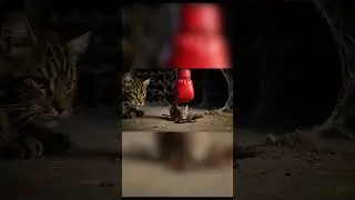 When a Cat Thinks Like an Engineer  #Cat #catandmouse ,#cattrap #smartcat #boxinggloves