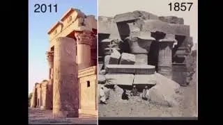 Temple of Kom Ombo - Before and After