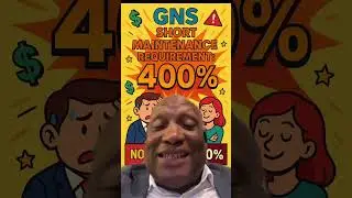 GNS naked shorters need 400% collateral to open up GNS short positions Is GNS ready to run? 