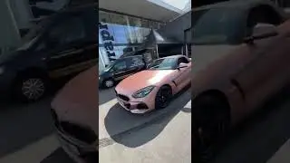 ROYAL PINK BMW Z4 🤩#car #wrap #carwrapping #wrapping #carwrap #colorchange #bcsignature #bmwz4