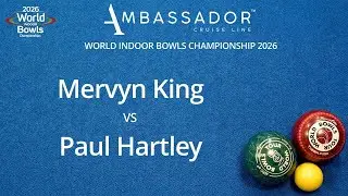 World Indoor Bowls Championship 2026 Mervyn King vs Paul Hartley - Day 7 Match 1