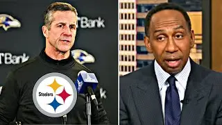 FIRST TAKE - Stephen A says John Harbaugh is the ideal replacement for Mike Tomlin in Pittsburgh