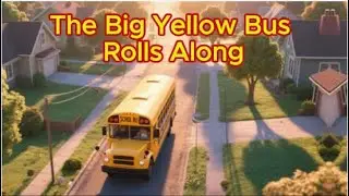 The Big Yellow Bus Rolls Along! + School Bus Song for Kids+ Nursery Rhymes & More + Minii kids tv