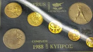 Cyprus Coin Set 1988 - Seoul Olympics &pound;1! - Coin Set Showcase #2