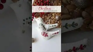 DIY Felt bird ornaments #diychristmasgifts #diychristmascrafts #diychristmasornaments