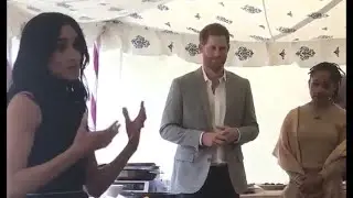 Proud Harry & Doria Watch Meghan Make Passionate Speech - Launch Grenfell Cookbook 2018