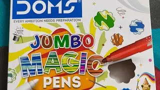 DOMS Jumbo Magic Pens ! Kids Stationary ! Penting with fun