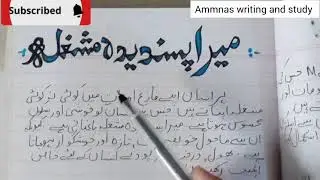Urdu essay  Mera pasandeeda mashgla / My hobby essay in Urdu / class 4 to all / bagbani Urdu essay 