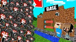 RETO DE LA BASE VS 1000000 CARNERO de 99 NOCHES 😨😱BEBE NOOB en MINECRAFT